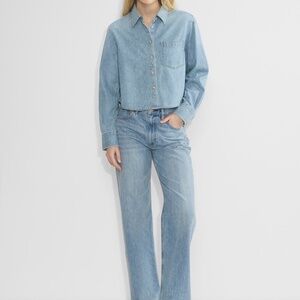 Aritzia The '80s Comfy Waist Denim Shirt, Size M